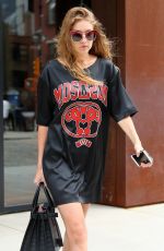 GIGI HADID Leaves Her Apartment in New York 09/06/2016