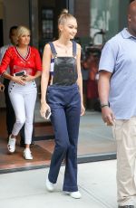 GIGI HADID Leaves Her Apartment in New York 09/10/2016