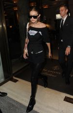 GIGI HADID Leaves Her Hotel in Milan 09/22/2016