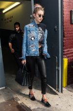 GIGI HADID Leaves Marc Jacobs Fashion Show in New York 09/15/2016