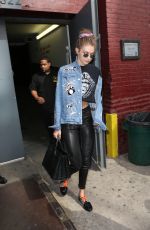 GIGI HADID Leaves Marc Jacobs Fashion Show in New York 09/15/2016