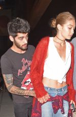 GIGI HADID Out and About in New York 09/10/2016
