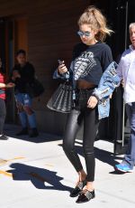 GIGI HADID Out and About in New York 09/14/2016