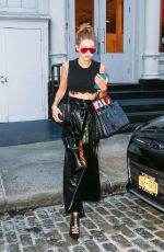 GIGI HADID Out in New York 09/12/2016