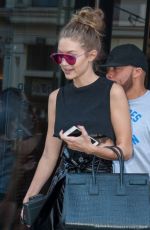 GIGI HADID Out in New York 09/12/2016