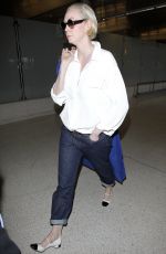 GWENDOLINE CHRISTIE at Los Angeles International Airport 09/20/2016