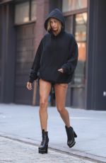 HAILEY BALDWIN Arrives at Bar Pitti in New York 09/12/2016
