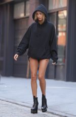 HAILEY BALDWIN Arrives at Bar Pitti in New York 09/12/2016