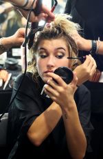 HAILEY BALDWIN at Julien MacDonald Fashion Show in London 09/17/2016
