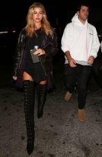 HAILEY BALDWIN at Nice Guy in West Hollywood 09/02/2016