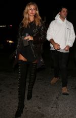 HAILEY BALDWIN at Nice Guy in West Hollywood 09/02/2016