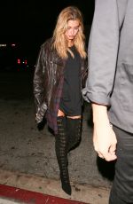 HAILEY BALDWIN at Nice Guy in West Hollywood 09/02/2016