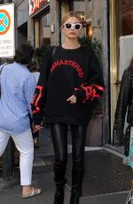 HAILEY BALDWIN Leaves Dolce & Gabbana Fashion Show at Milan Fashion Week 09/25/2016