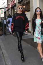 HAILEY BALDWIN Leaves Dolce & Gabbana Fashion Show at Milan Fashion Week 09/25/2016