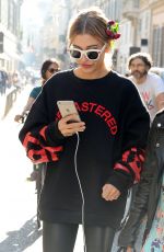 HAILEY BALDWIN Leaves Dolce & Gabbana Fashion Show at Milan Fashion Week 09/25/2016