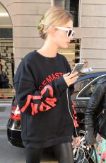 HAILEY BALDWIN Leaves Dolce & Gabbana Fashion Show at Milan Fashion Week 09/25/2016
