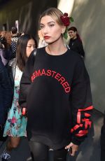 HAILEY BALDWIN Leaves Dolce & Gabbana Fashion Show at Milan Fashion Week 09/25/2016