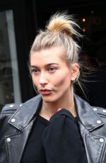 HAILEY BALDWIN leaves L