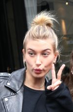 HAILEY BALDWIN leaves L