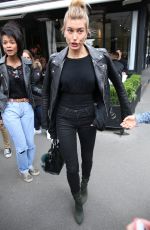 HAILEY BALDWIN leaves L