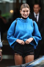 HAILEY BALDWIN Out Shopping in Paris 09/20/2016