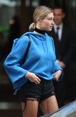 HAILEY BALDWIN Out Shopping in Paris 09/20/2016