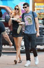 HAILEY CLAUSON Eating Pizza Out in New York 09/23/2016