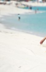 HEIDI MONTAG in Bikini at a Beach in Bahamas 09/14/2016