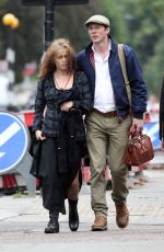 HELENA BONHAM CARTER Out in Hampstead 09/04/2016