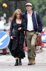 HELENA BONHAM CARTER Out in Hampstead 09/04/2016
