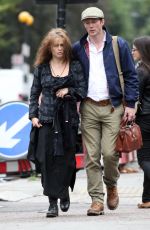 HELENA BONHAM CARTER Out in Hampstead 09/04/2016