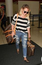 HILARY DUFF at LAX Airport in Los Angeles 09/29/2016
