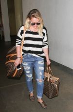 HILARY DUFF at LAX Airport in Los Angeles 09/29/2016