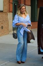 HILARY DUFF in Jeans Out and About in New York 09/26/2016
