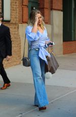 HILARY DUFF in Jeans Out and About in New York 09/26/2016