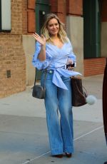HILARY DUFF in Jeans Out and About in New York 09/26/2016