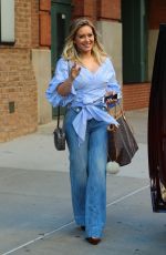 HILARY DUFF in Jeans Out and About in New York 09/26/2016