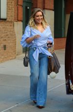 HILARY DUFF in Jeans Out and About in New York 09/26/2016