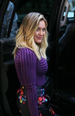 HILARY DUFF Leaves Greenwich Hotel in New York 09/26/2016