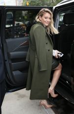 HILARY DUFF Leaves Tribeca Hotel in New York 09/28/2016