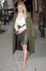 HILARY DUFF Leaves Tribeca Hotel in New York 09/28/2016