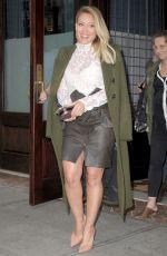 HILARY DUFF Leaves Tribeca Hotel in New York 09/28/2016