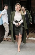 HILARY DUFF Leaves Tribeca Hotel in New York 09/28/2016