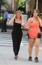 HILARY DUFF on the Set of 