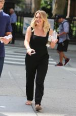 HILARY DUFF on the Set of 