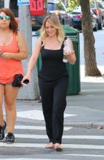 HILARY DUFF on the Set of 