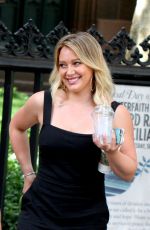 HILARY DUFF on the Set of 