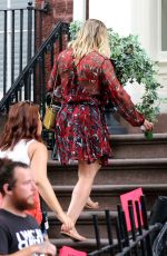 HILARY DUFF on the Set of 