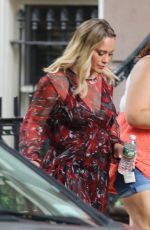 HILARY DUFF on the Set of 