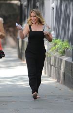 HILARY DUFF on the Set of 